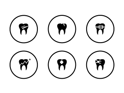 Icon set for Smiledives website dental dentist icon icons logo maldives simple smile smiledive teeth