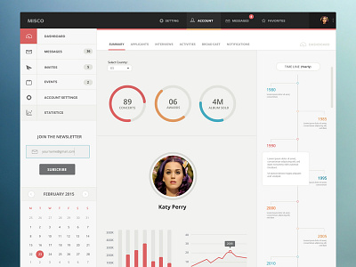 MISCO timeline ui design ux ux design