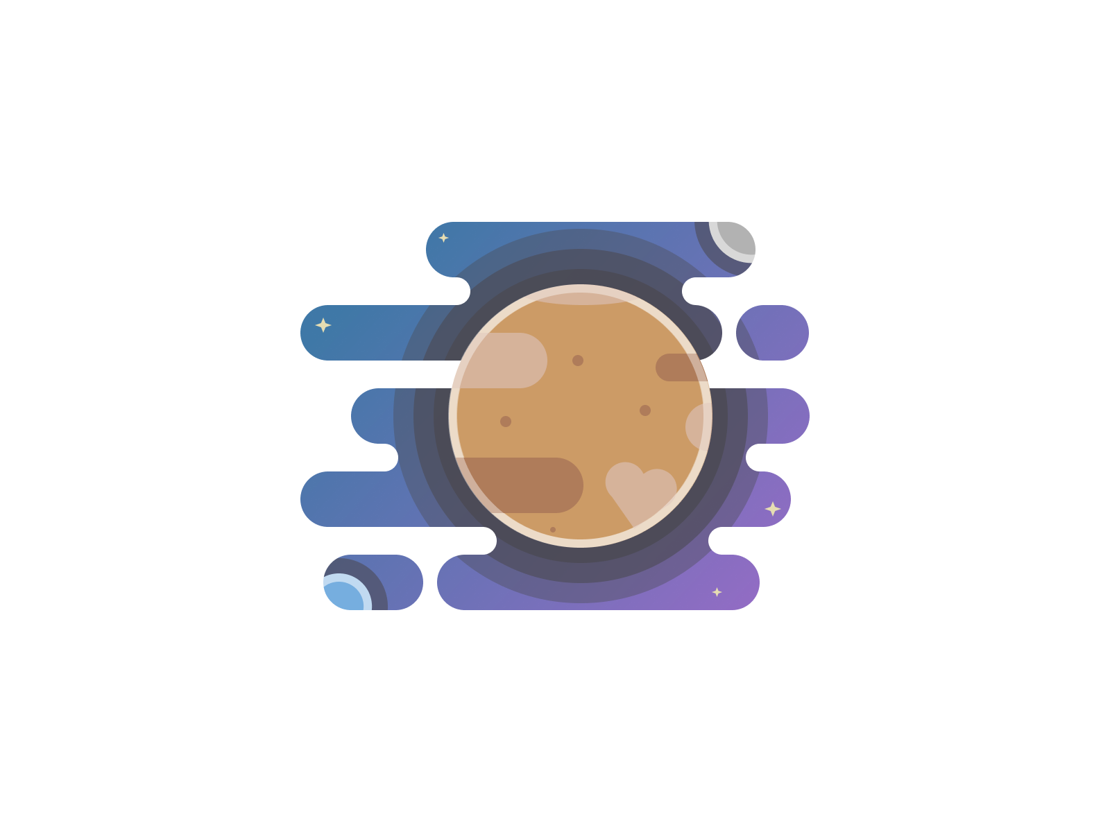 Pluto Planet illustration by Mohammad Sharifi on Dribbble