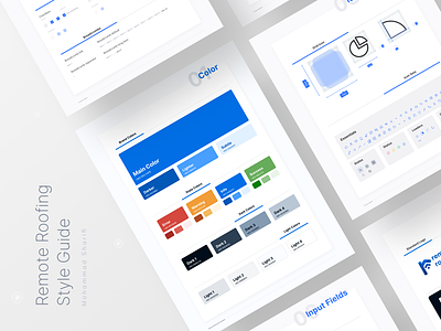 case study: creating a minimal style guide for a startup article blog post branding case study design design process design style guide design system flat design logo process of design remote roofing style style guide styleguide typography ui ui design ux desgin wireframe