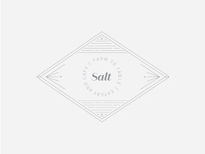 Salt Logo branding grey illustrator line logo mark minimal type typography vector