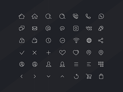 icon set 1 by DmSayapin on Dribbble