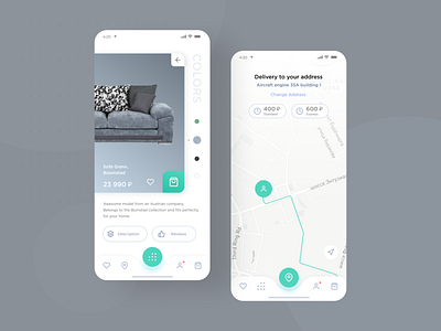 Furniture app app design branding design flat minimal mobile ui ux webdesign website