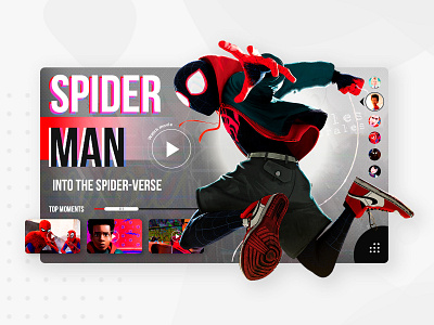 Spider Man branding concept design flat minimal ui ux web webdesign website