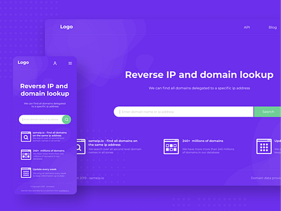 Domain branding design domain flat ip minimal search ui uidesign ux uxdesign web webdesign website