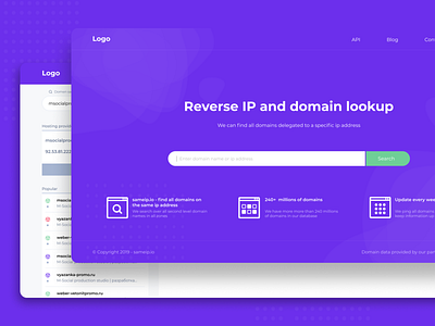 Domain #2 branding design domain flat minimal ui uidesign ux ux design web webdesign website