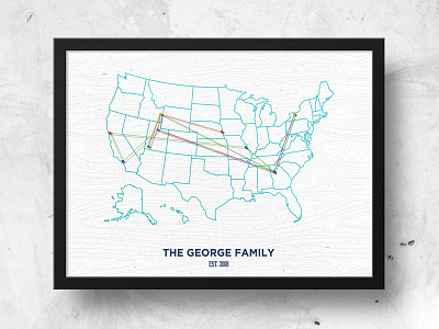 Family Map family heritage map pins road warriors twine us