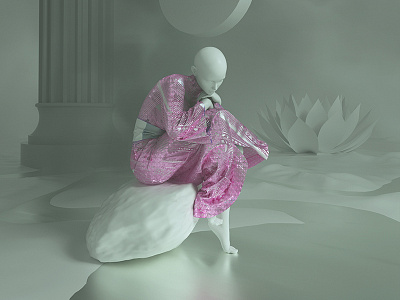 Narcisse 👩🏻‍🎤 3d abstract cgi cinema 4d colors design digital illustration minimal octane render
