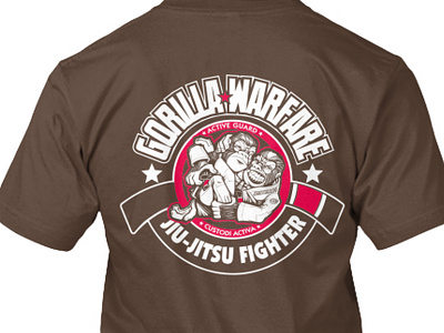Gorillawarfare illustration illustrator martial arts tshirt vector