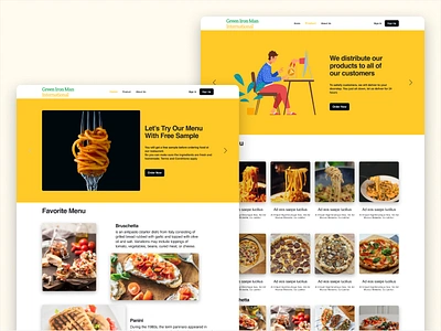 Italian Food Website branding design fastfood food italia pizza ui uidesign uiux uiweb uiwebsite ux website