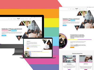 The Equality Network design lgbtqia minimal ui ux web webdesign webdesigner