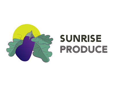 SUNRISE PRODUCE Logo Concept branding concept delivery delivery app design flat gradient logo illustrator logo service typography vector web