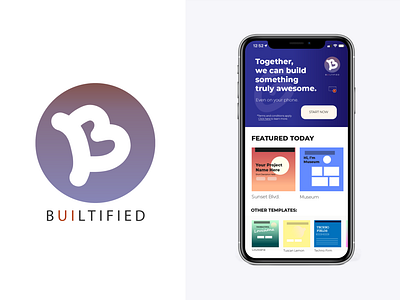 BUILTIFIED Logo + Interface Concept