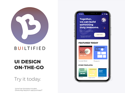 BUILTIFIED UI Advertisement Concept