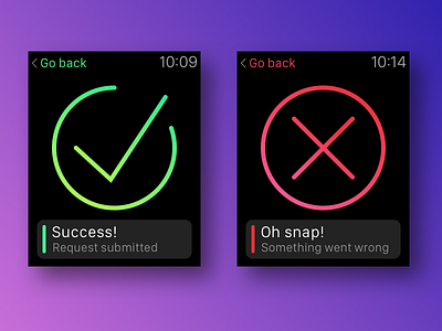 Flash Message = Daily UI 011 apple apple watch dailyui error flash flash message message success watch