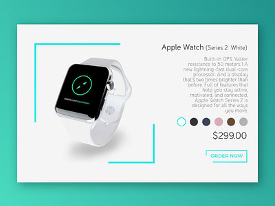 E-Commerce Item - Daily UI 012 apple dailyui ecommerce order page product shop store watch