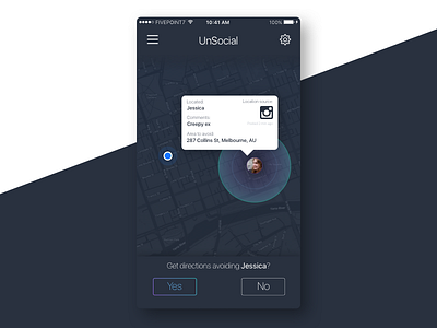 Location Tracker - Daily UI 020 application dailyui download free geolocation ios iphone location maps social tracker