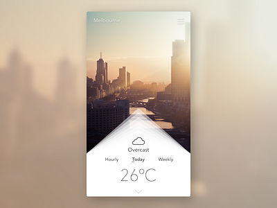 Weather - DailyUI 037 app clean dailyui download free ios iphone minima sketch weather