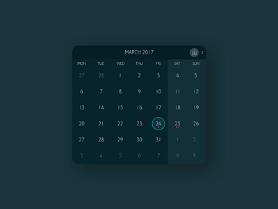 Calendar - Daily UI 038