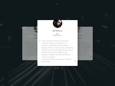 Testimonials - Daily UI 039