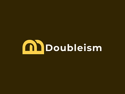 Doubleism Logo branding design logo minimal typography ui ux vector