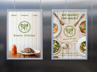 Brand Identity Design for Bounty Kitchen_Print Ad