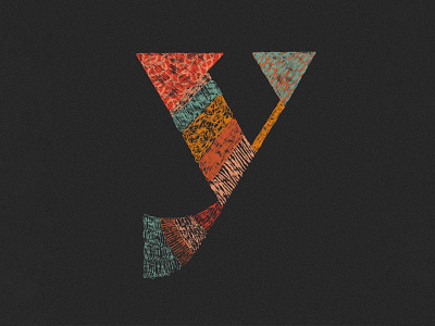 Y Textured Letter