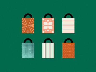 Clara shopping bag illustrations