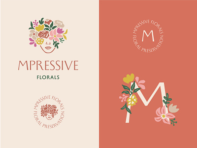 Floral brand identity brand brand identity branding design floral flower freelance graphic design green guidelines icon illustration logo mark pattern pink rose toronto vector yellow