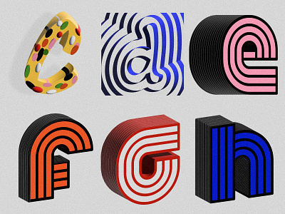 3D type lettering