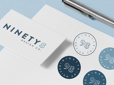 Ninety8 Design Co. branding business cards graphic design logo stationary