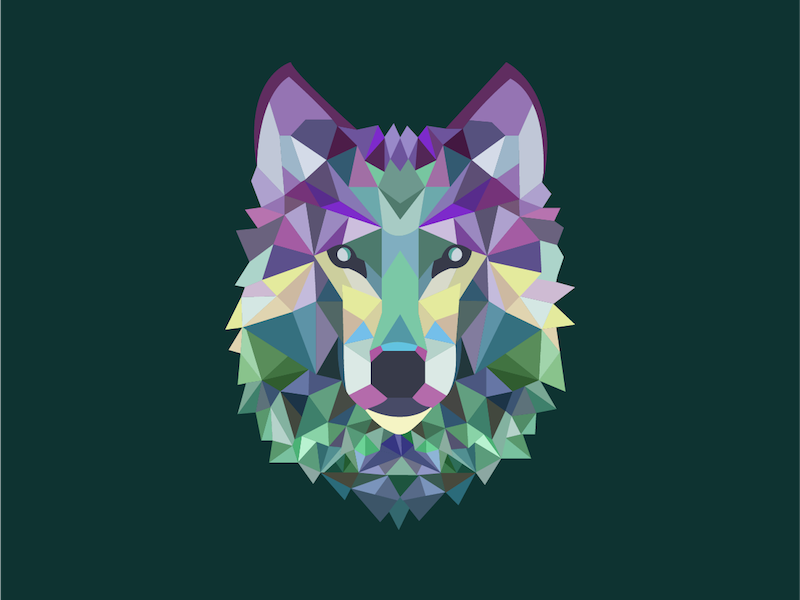 Geometric Wolf by Avery Elias on Dribbble