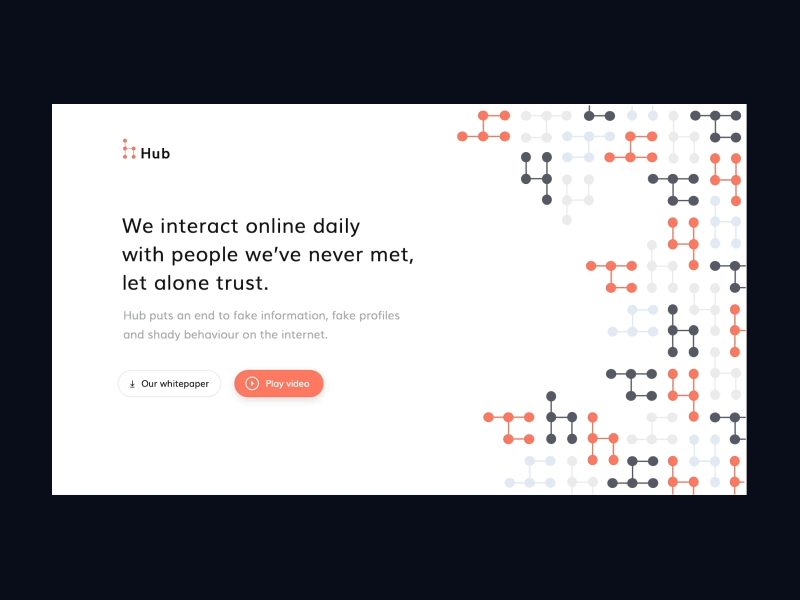 Landing page animation concept