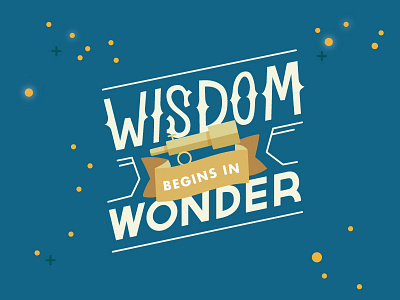 #DesignforGood 1 of 5: Wisdom exploration lettering nepal nonprofit space stars telescope typography
