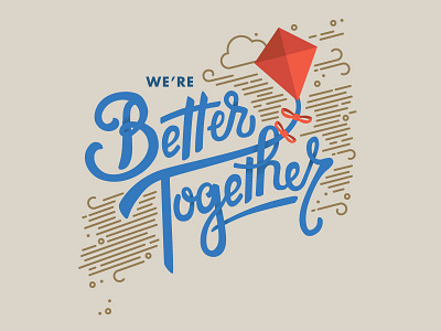 #DesignforGood 2 of 5: Community better together fundraiser lettering nonprofit typography