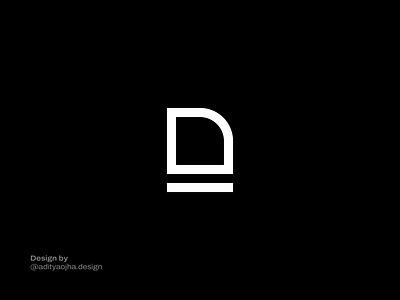 D - logo mark. branding design graphic design icon illustration illustrator logo minimal vector