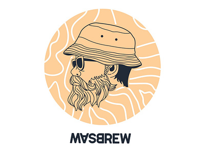 Masbrew artist artwork coffee design illustration logo typography