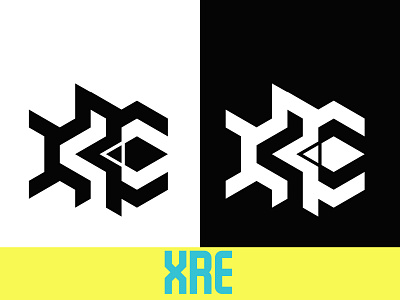 XRE LATTER LOGO adobe illustrator creative logo latter logo