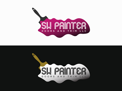 PAINTING LOGO adobe illustrator clean logo creative logo latter logo logo logo design
