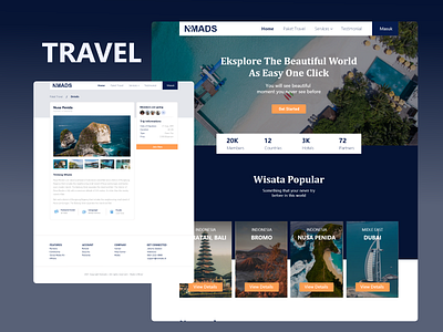 Travel Website Design app design ui