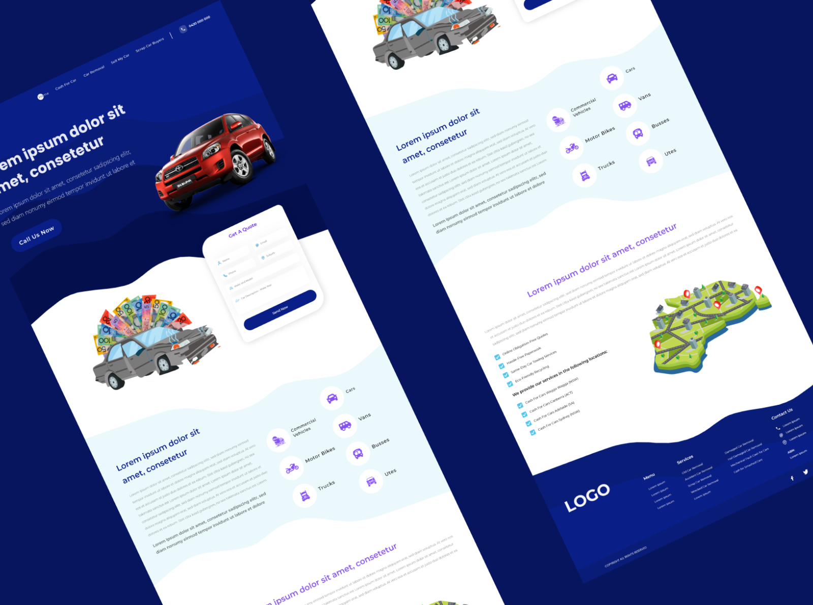 CASH 4 WRECKED CARS by shaheer masood on Dribbble