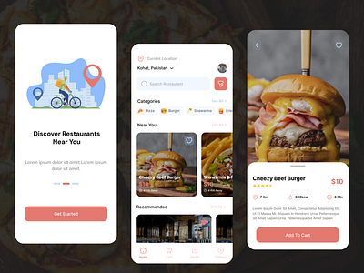 Food delivery – Mobile app design