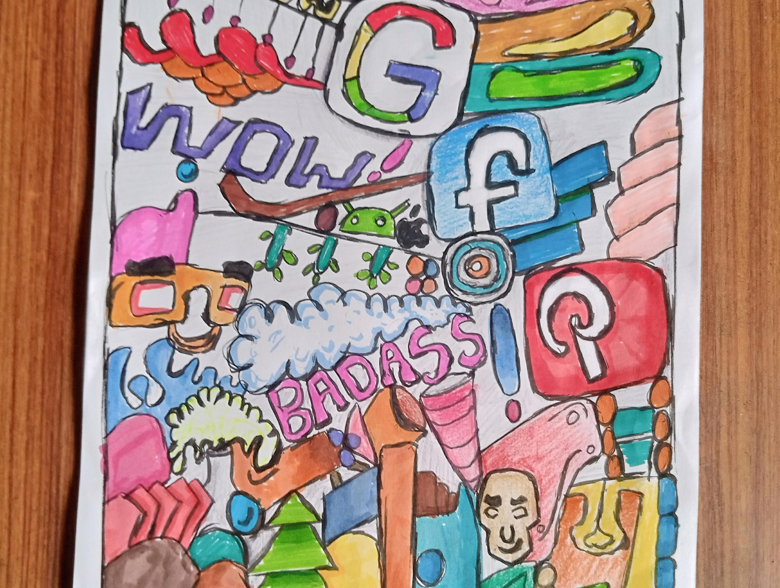full page doodle by Tarini's workshop on Dribbble