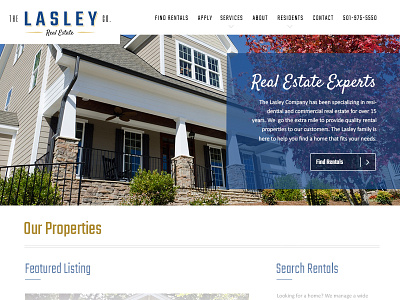 The Lasley Company - Website Design ui design web design