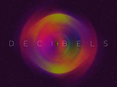 Decibels abstract colorful design technology wip