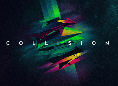Collision abstract cinema4d colors photoshop shapes