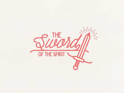 The Sword Of The Spirit bible art christian typography