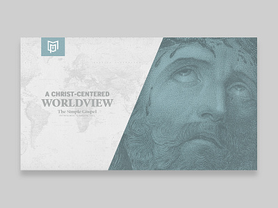 Christ-Centered Worldview christian church theology typography web