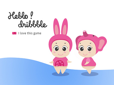 Hello dribbble illustration