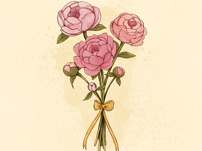Blossoms card illustration design illustration sticker